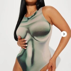 Sleek Green Bodysuit